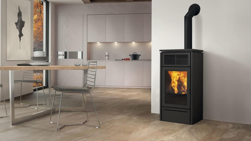 Haard in een huiskamer voor extra sfeer